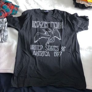 Led Zeppelin 1977 tour shirt
